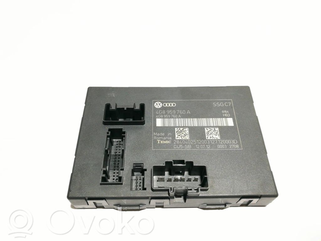 Audi A7 S7 4G Module de commande de siège 