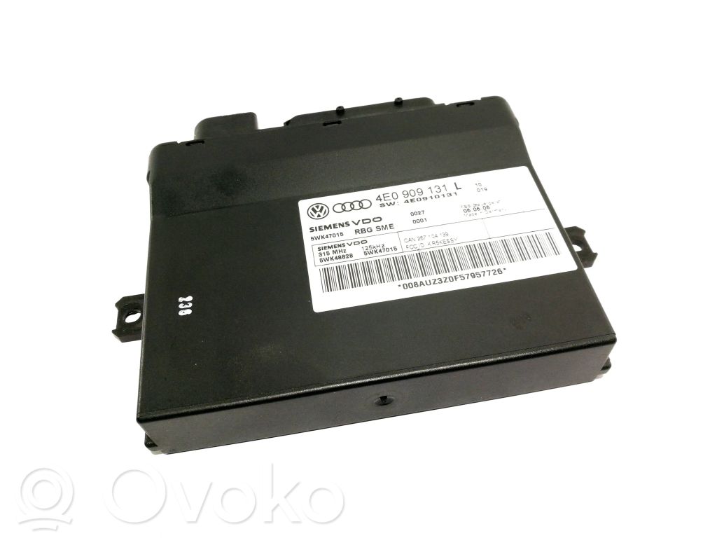 Audi A8 S8 D3 4E Comfort/convenience module 
