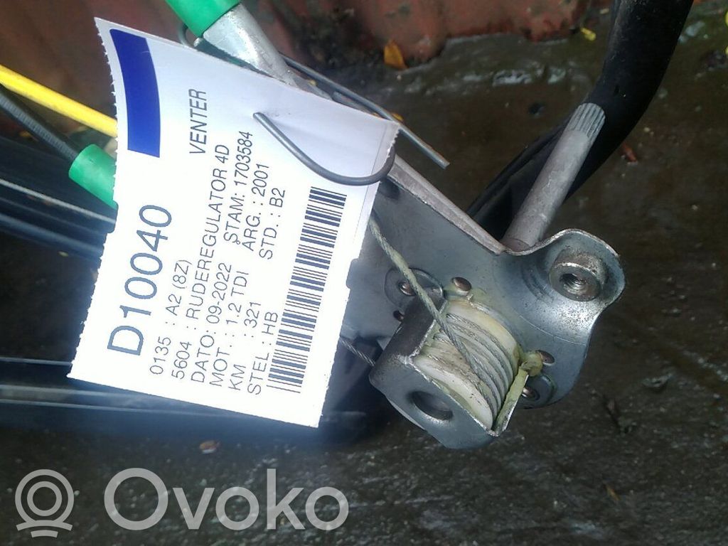 Audi A2 Regulador de puerta delantera con motor 