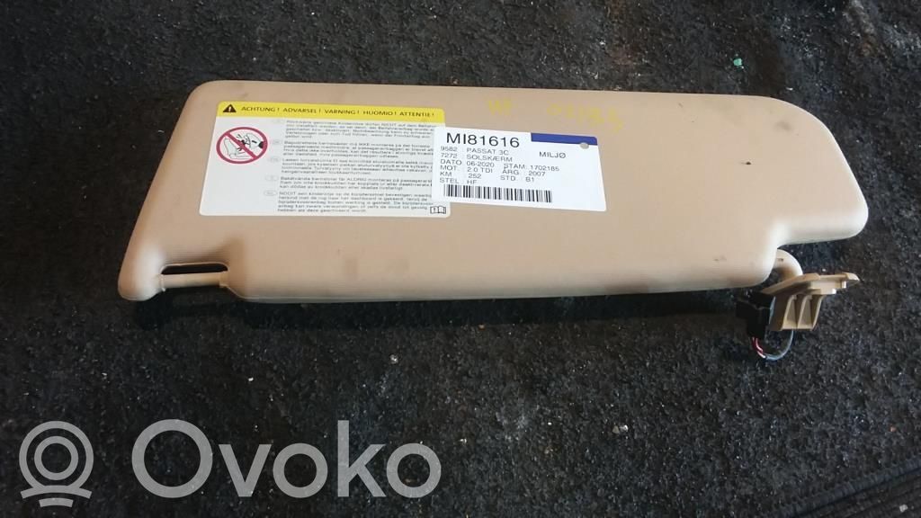 Volkswagen PASSAT B6 Aletta parasole 