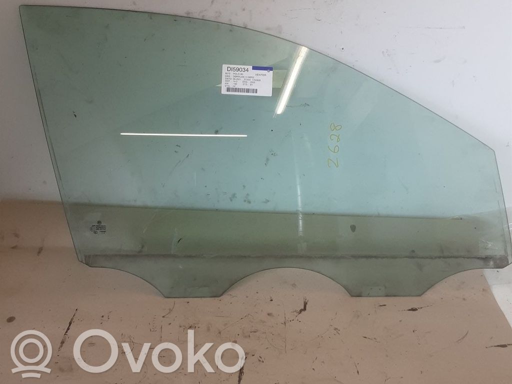 Volkswagen Polo IV 9N3 Geam ușă față patru uși 