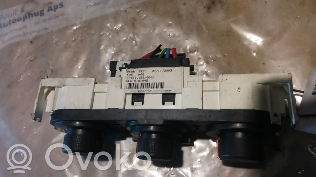 Panel klimatyzacji   6L0819045