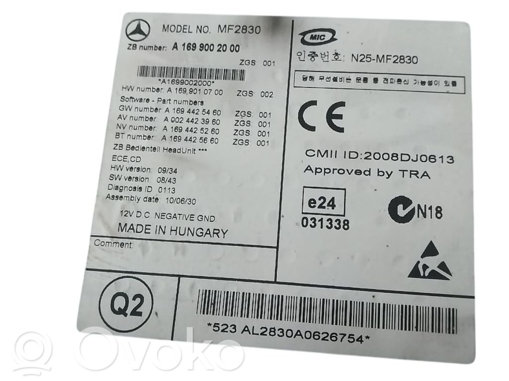Mercedes-Benz B W245 Centralina/modulo navigatore GPS 