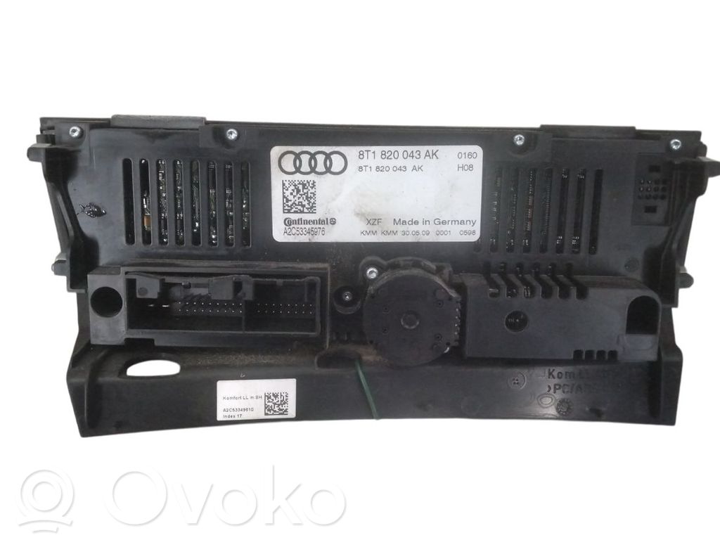 Panel klimatyzacji   8T1820043ASXZF