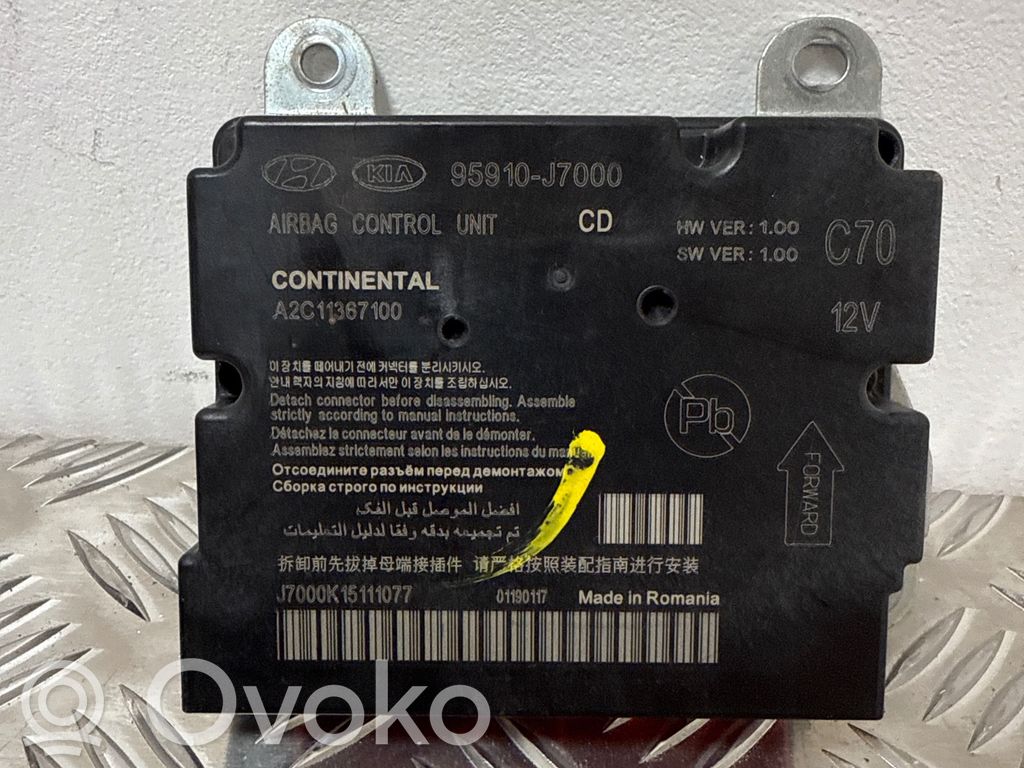 KIA Ceed Airbag control unit/module 