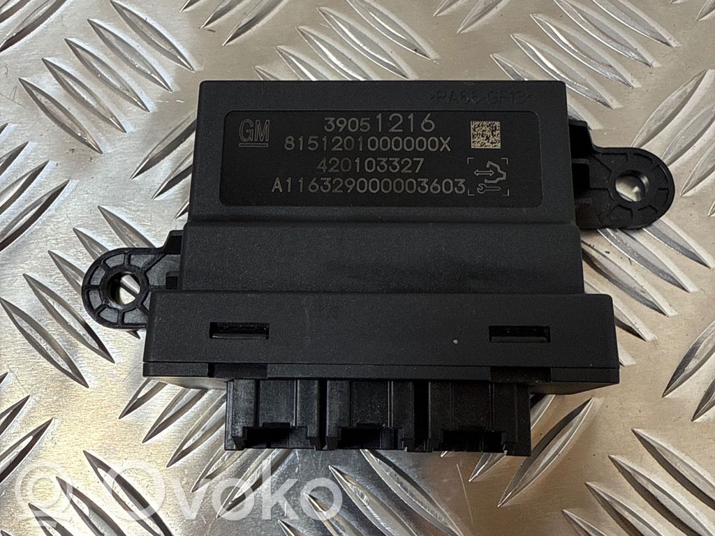Opel Astra K Parking PDC control unit/module 
