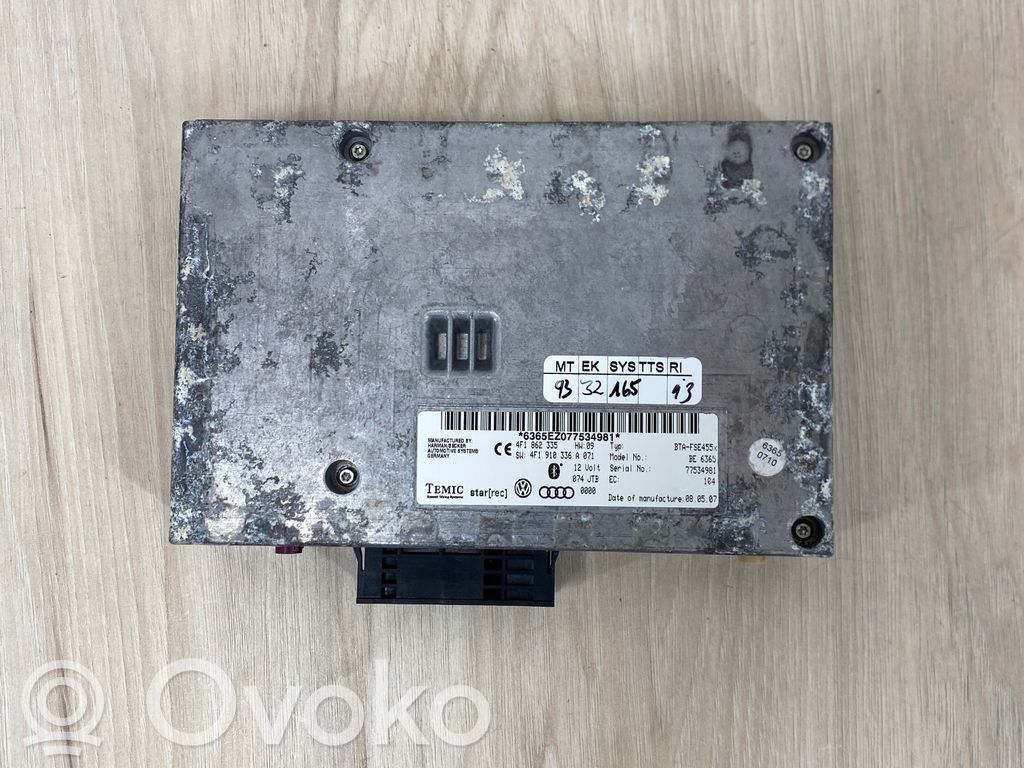 Audi A6 S6 C6 4F Bluetooth control unit module 