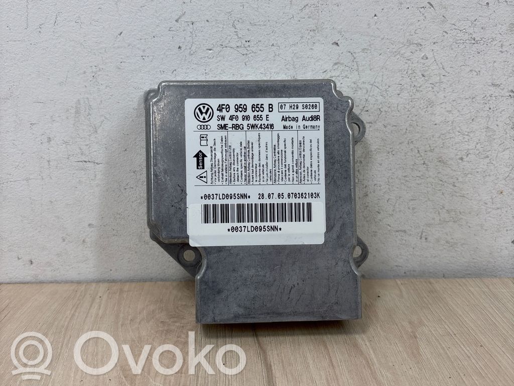 Airbag control unit/module   4F0959655B,4F0910655E,0037LD095SNN,07H29S0260