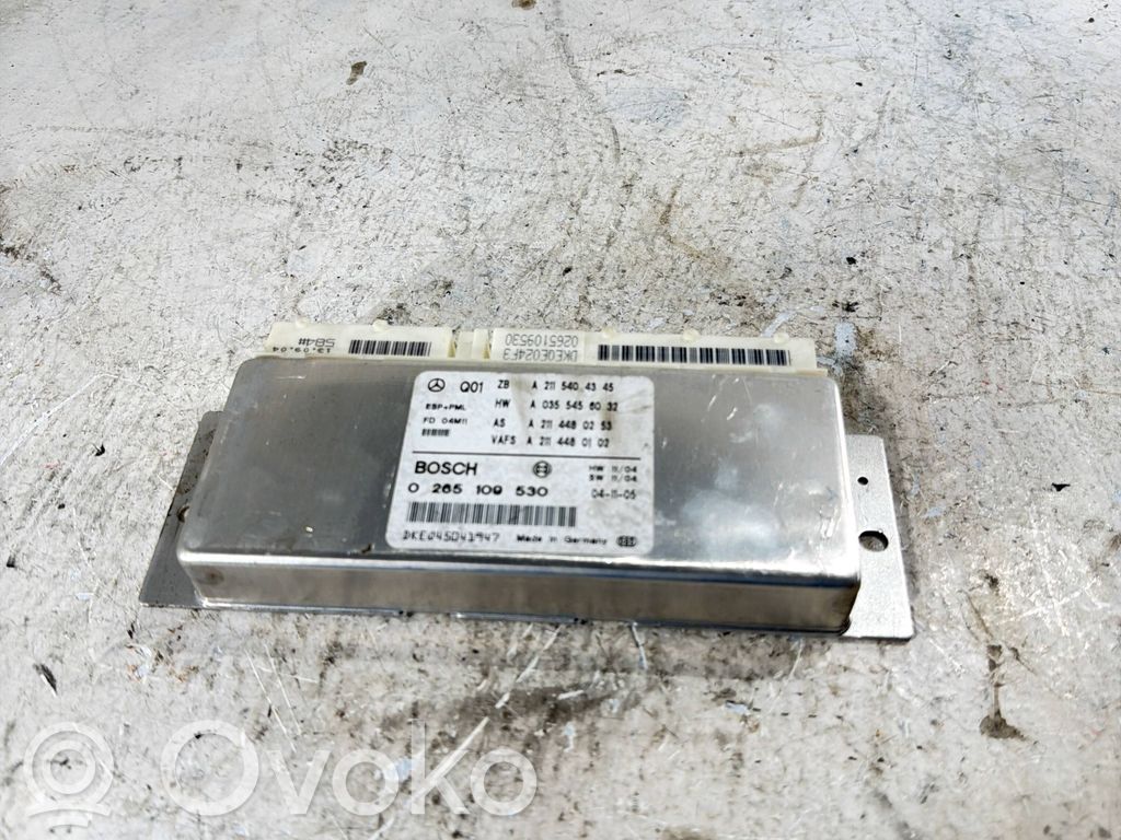 ESP (stability system) control unit   A2115404345,A2114480253,A0355456032,0265109530