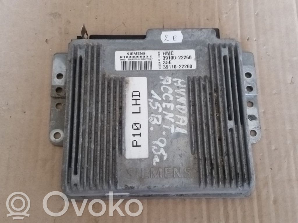 Engine control unit/module   K103300003E,3910022260,3911022260
