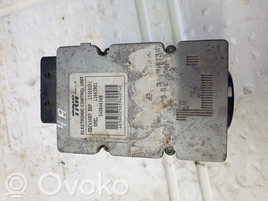 ABS-pumppu   54084636H,13663901,09191497