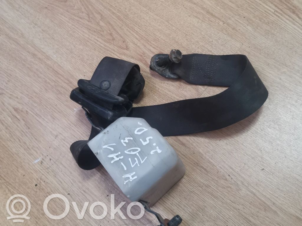 Hyundai H-1, Starex, Satellite Takaistuimen turvavyö 