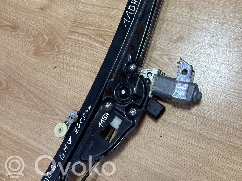 BMW 5 E60 E61 Rear door window regulator with motor 