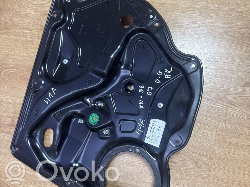 Volkswagen PASSAT B6 Mechanizm podnoszenia szyby tylnej bez silnika 