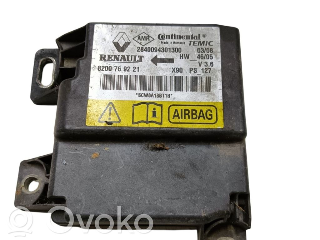 Dacia Logan I Module de contrôle airbag 