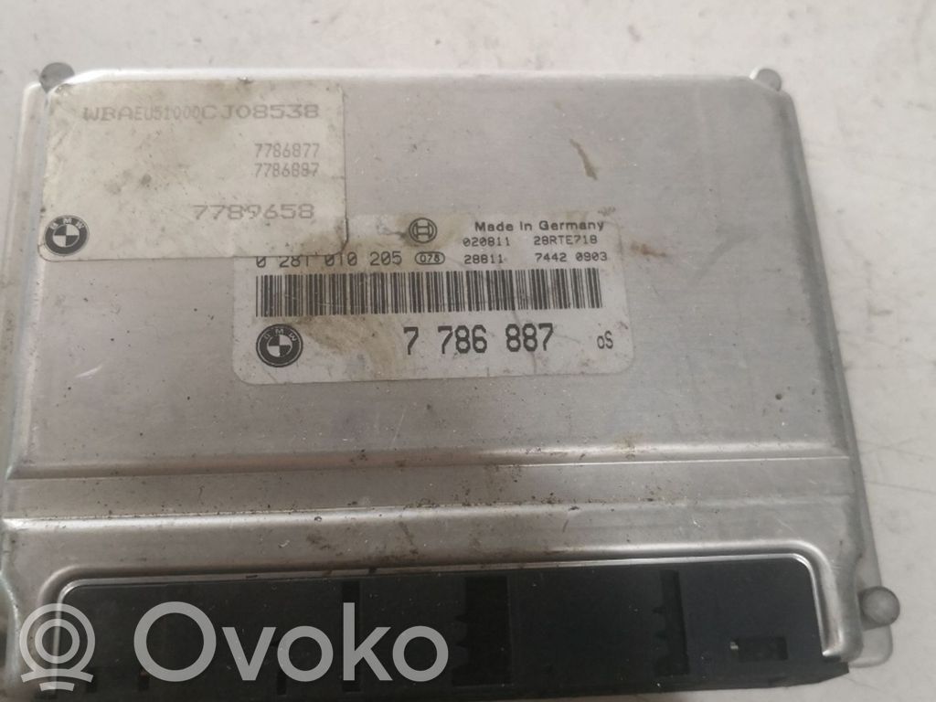 Engine control unit/module ECU   0281010205,7786887