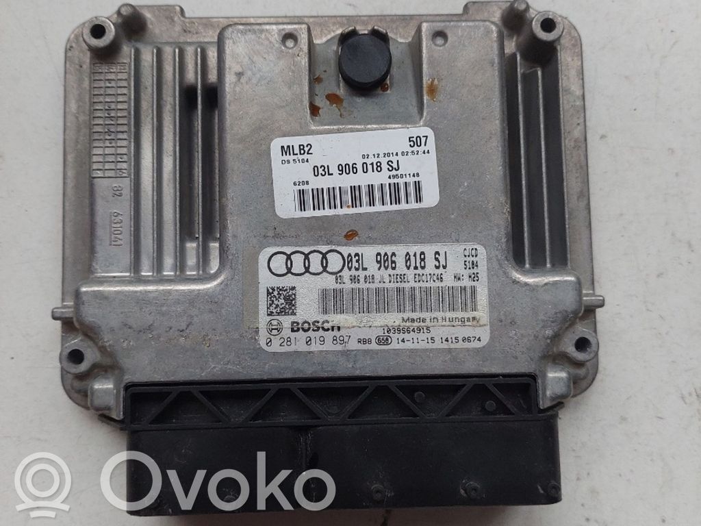 Engine control unit/module ECU   0281019897,03L906018SJ