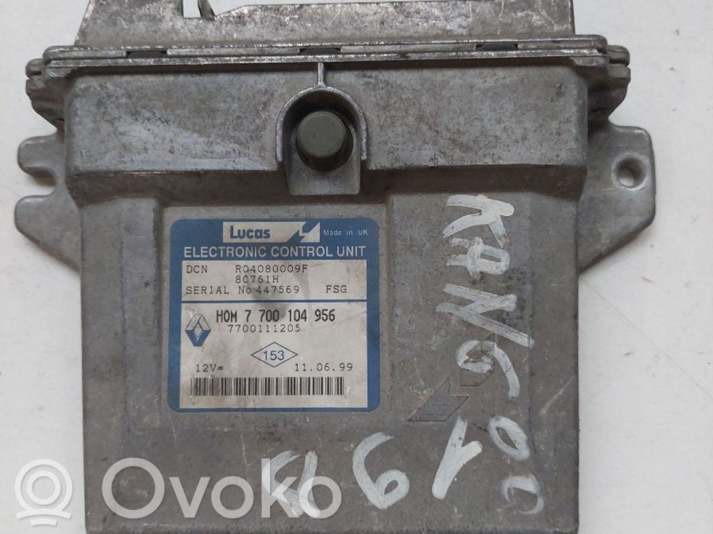 Unidad de control/módulo del motor   7700104956