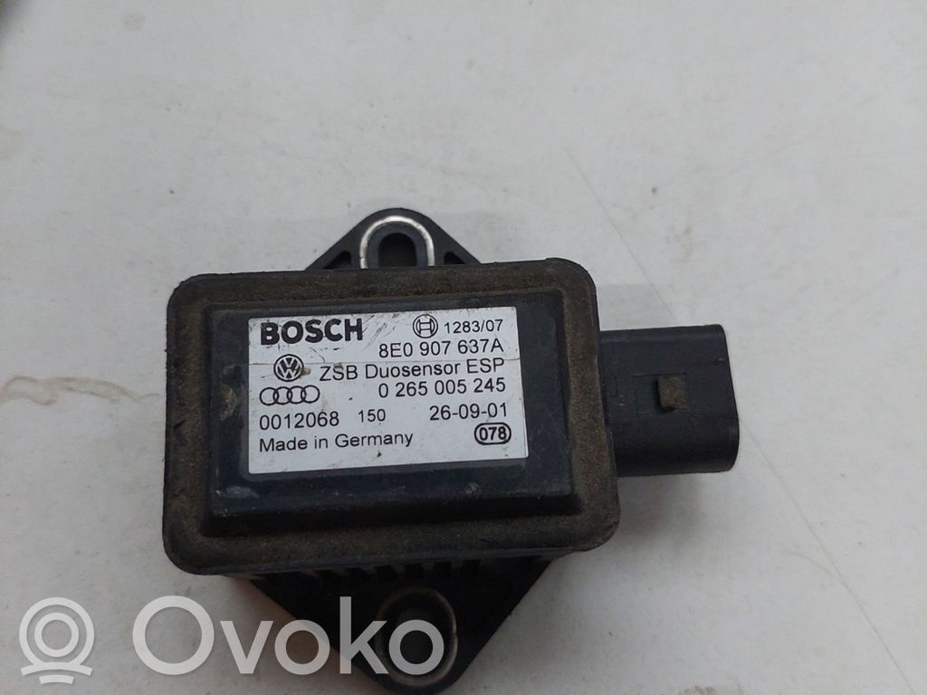 ESP Drehratensensor Querbeschleunigungssensor   8E0907637A