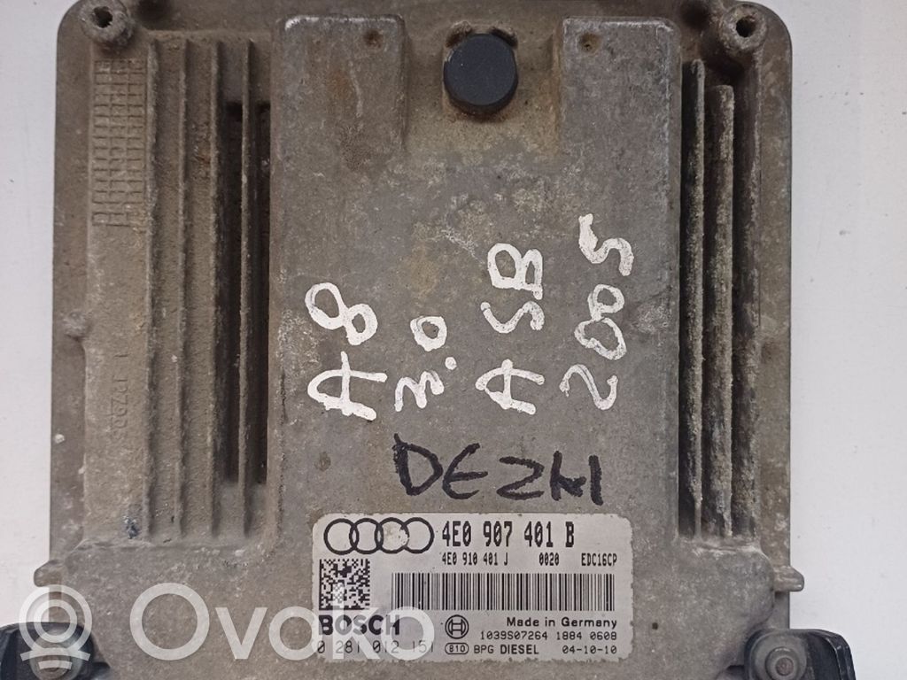 Audi A8 S8 D3 4E Galios (ECU) modulis 