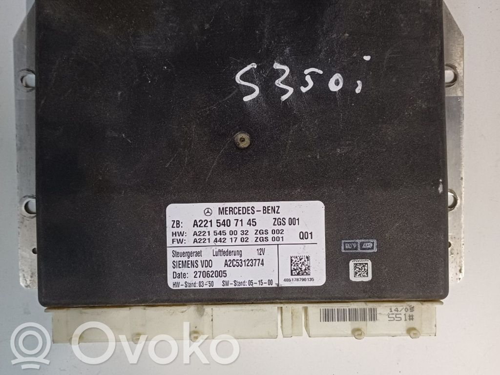 Mercedes-Benz S W221 Inne komputery / moduły / sterowniki 