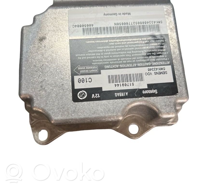 Unidad de control/módulo del Airbag   51709144