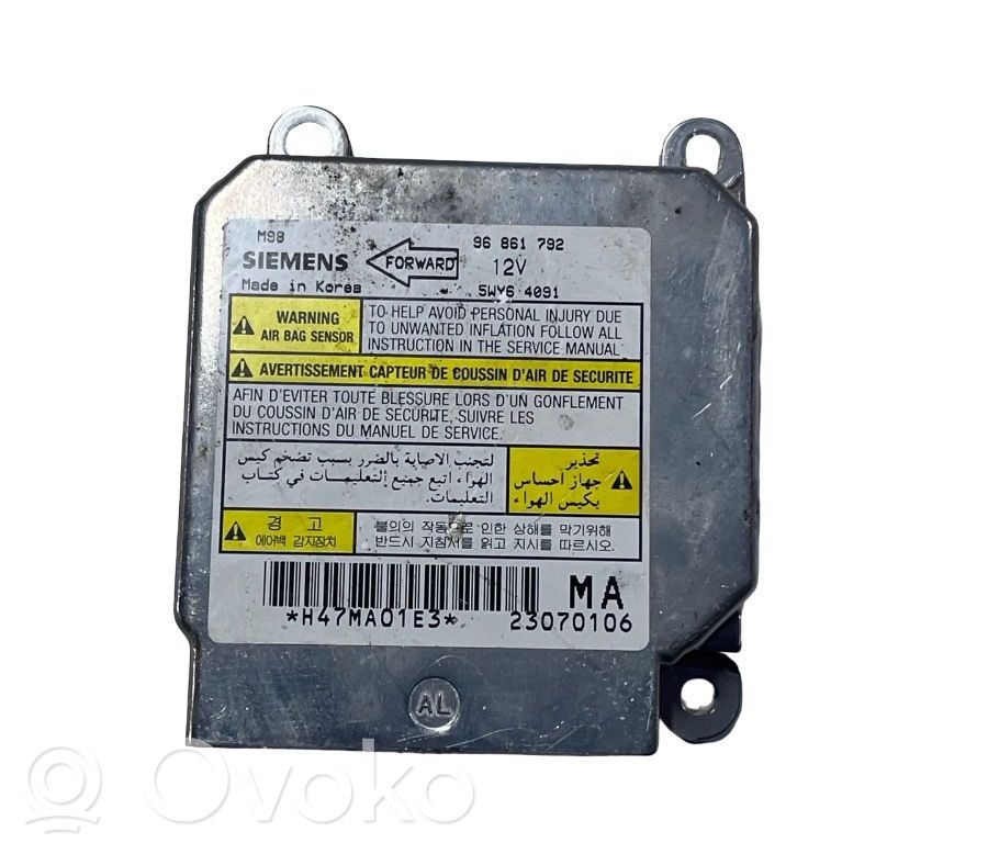 Turvatyynyn ohjainlaite/moduuli   96861792