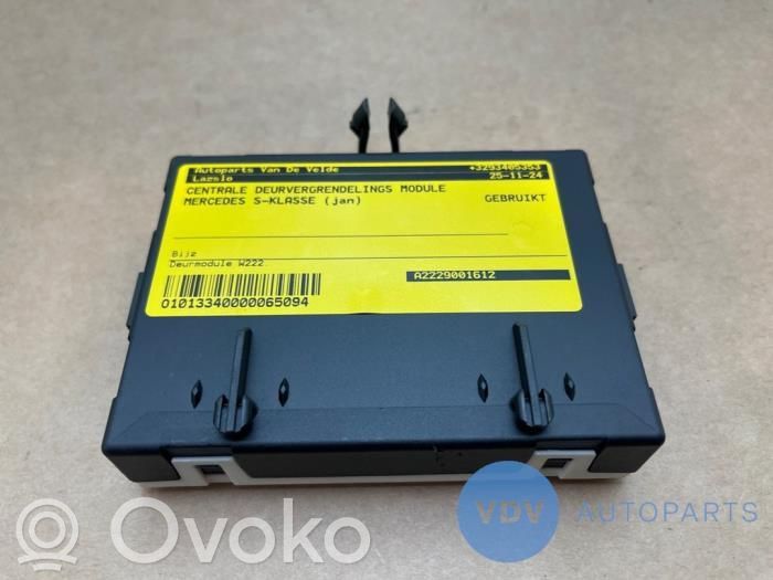Mercedes-Benz S W222 Unité de commande / module de verrouillage centralisé porte 