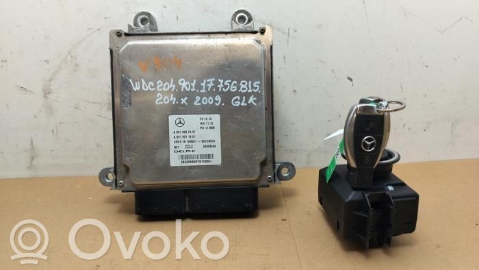 Mercedes-Benz GLK (X204) Komputer / Sterownik ECU i komplet kluczy 