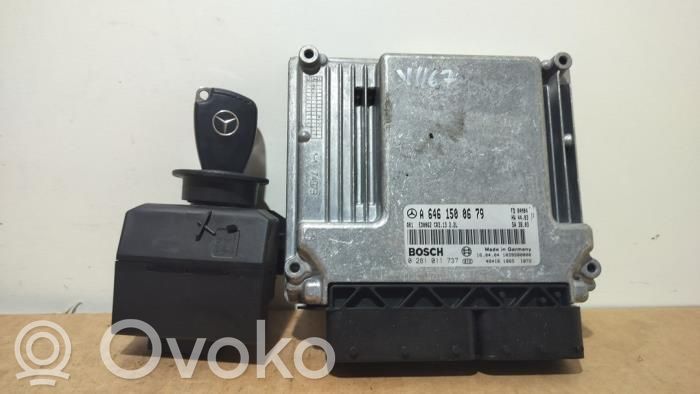 Mercedes-Benz C W203 Komputer / Sterownik ECU i komplet kluczy 
