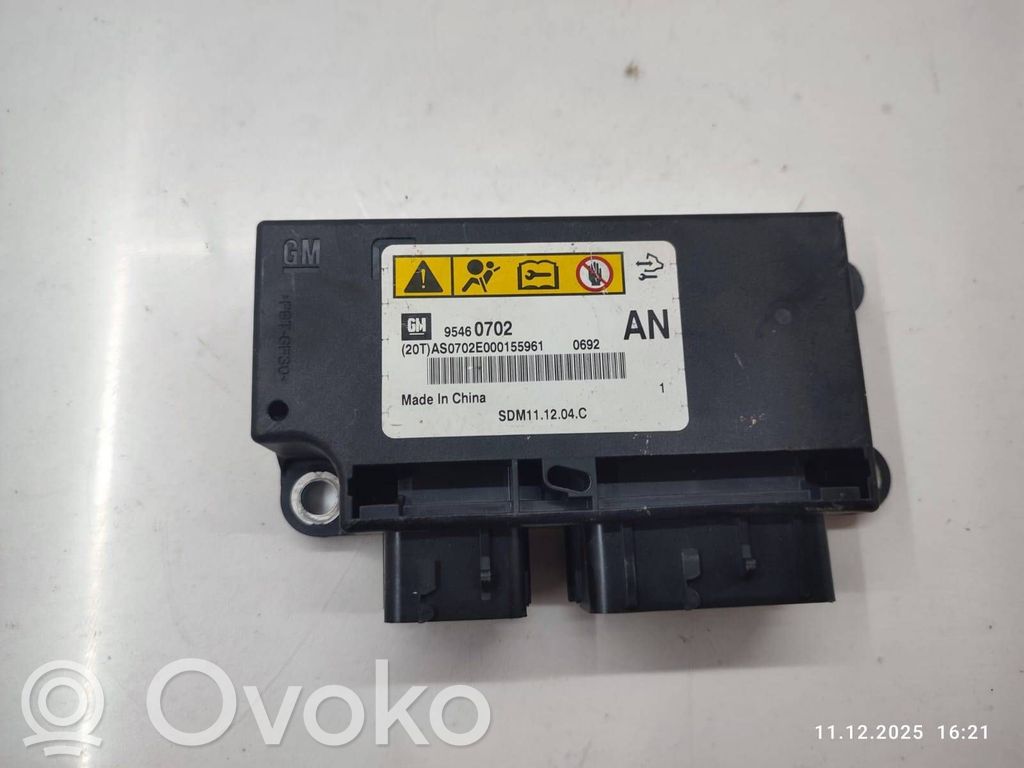 Airbag control unit/module   95460702,SDM111204C,AS0702E000155961