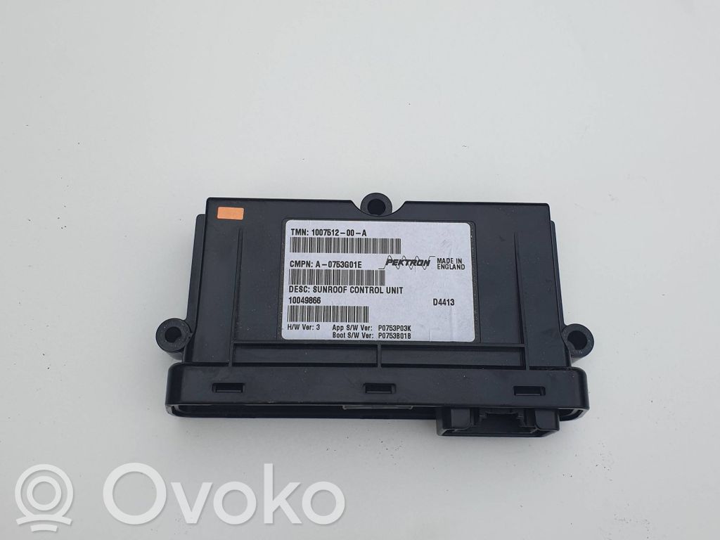 Unidad de control/módulo del techo solar   100751200A,10049866,A0753G01E