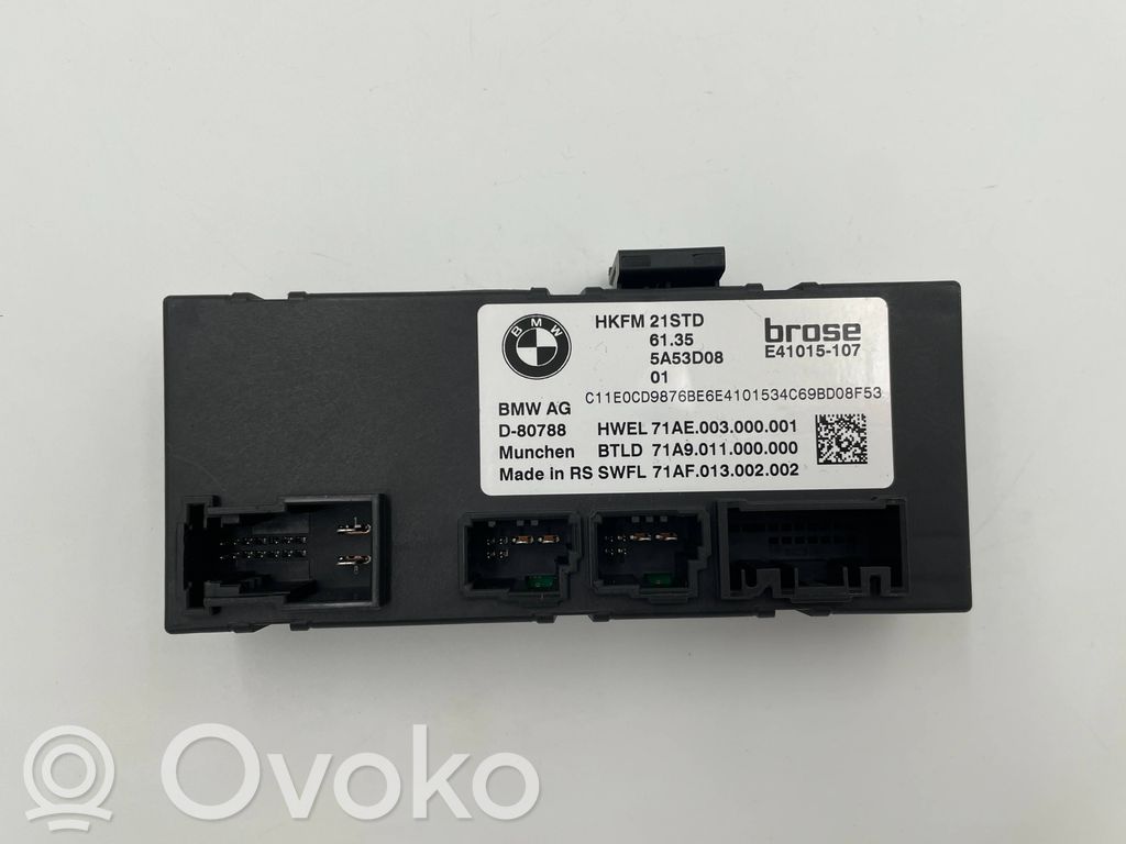 Sterownik / Moduł elektrycznej klapy tylnej / bagażnika   5A53D08,71AE003000001,E41015107,71A9011000000,71AF013002002