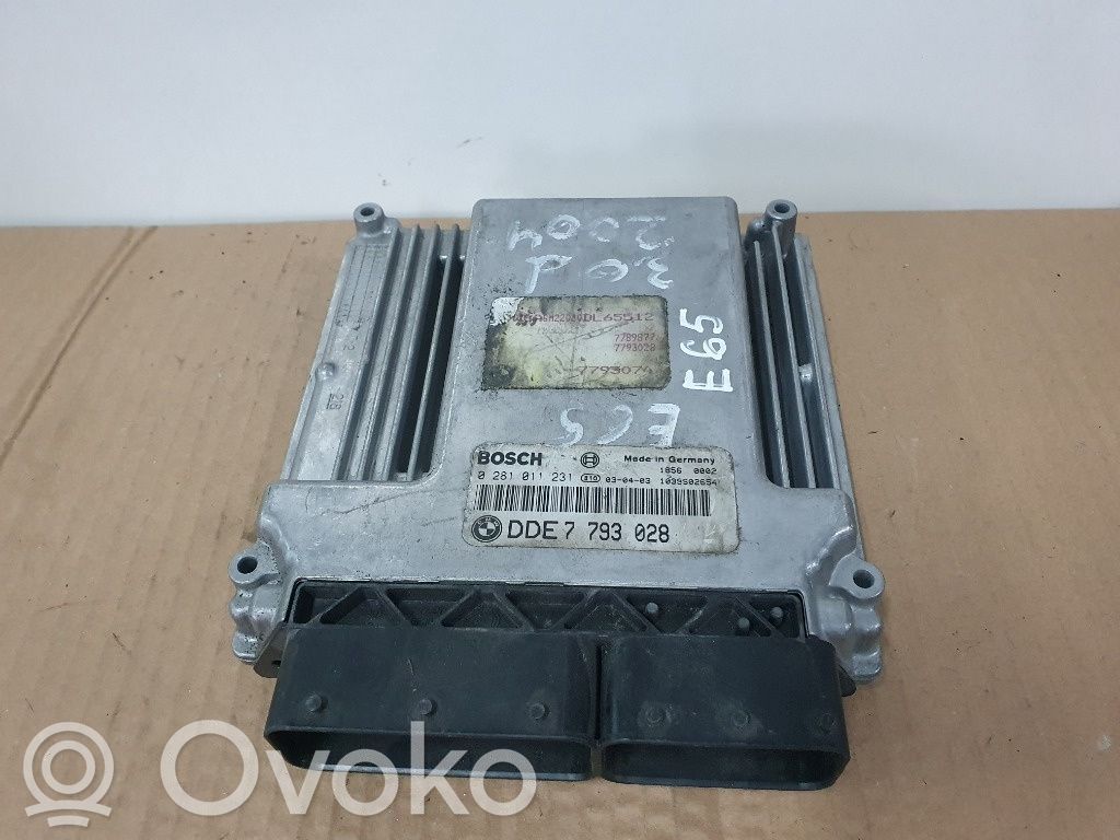 BMW 7 E65 E66 Engine control unit/module ECU 