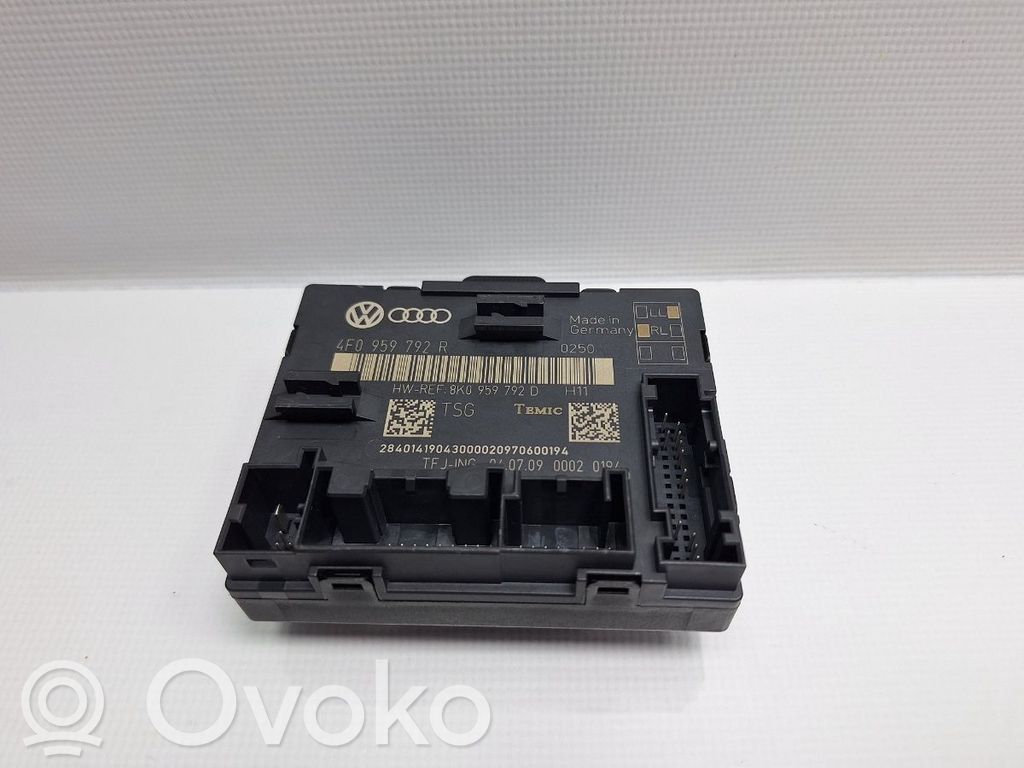 Unité de commande module de porte   4F0959792R,4F0959792R