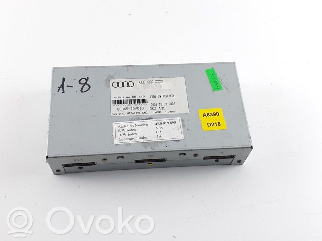 Audi A8 S8 D3 4E GPS navigation control unit/module 