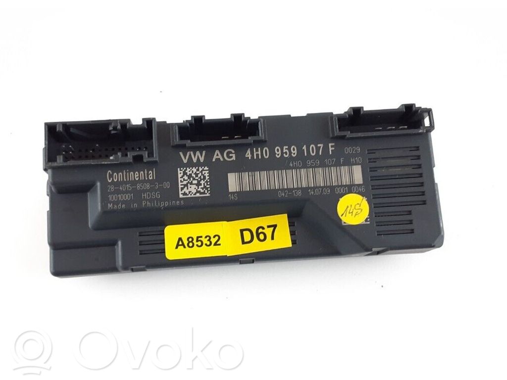 Audi A8 S8 D4 4H Tailgate/trunk control unit/module 