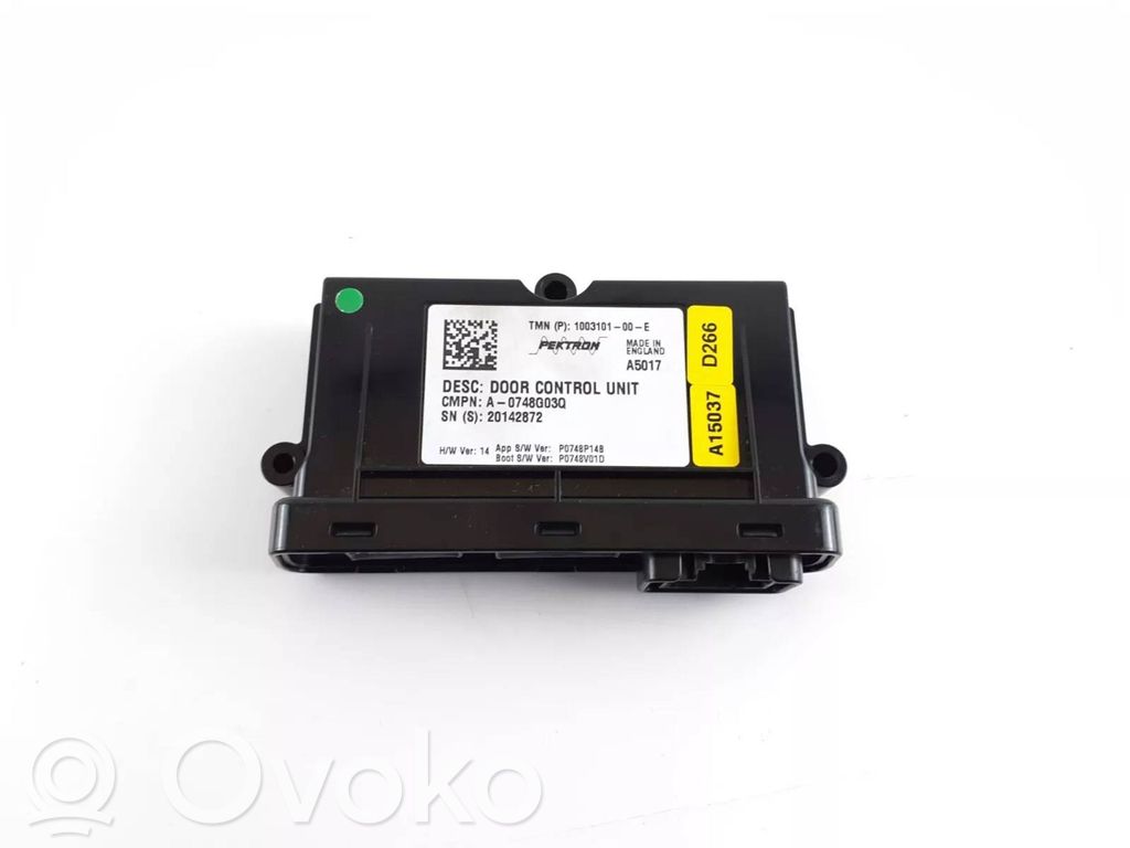 Unité de commande module de porte   100310100E,100310100E,A0748G03Q,20142872,P074801D,P0748P14B