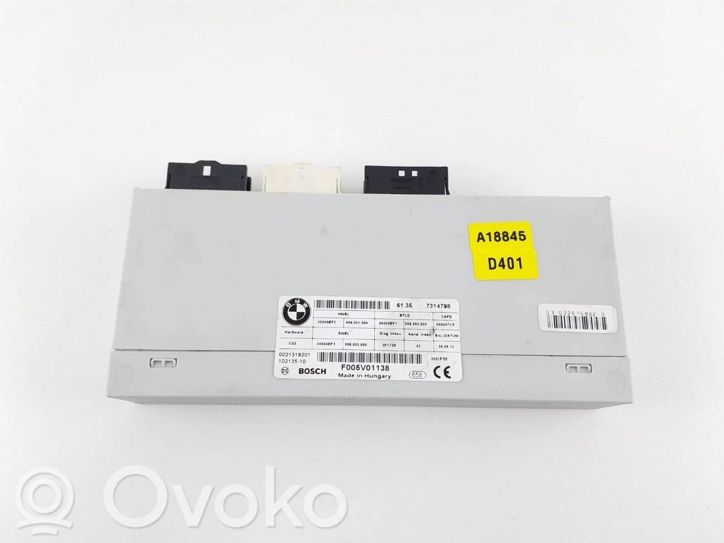Sterownik / Moduł elektrycznej klapy tylnej / bagażnika   7314798,61357314798,61357314798,F005V01138