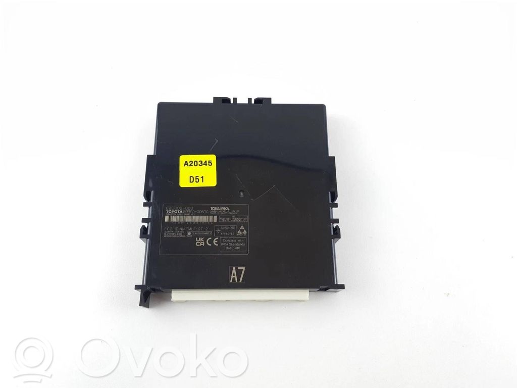 Toyota Yaris Cross Keyless (KESSY) go control unit/module 