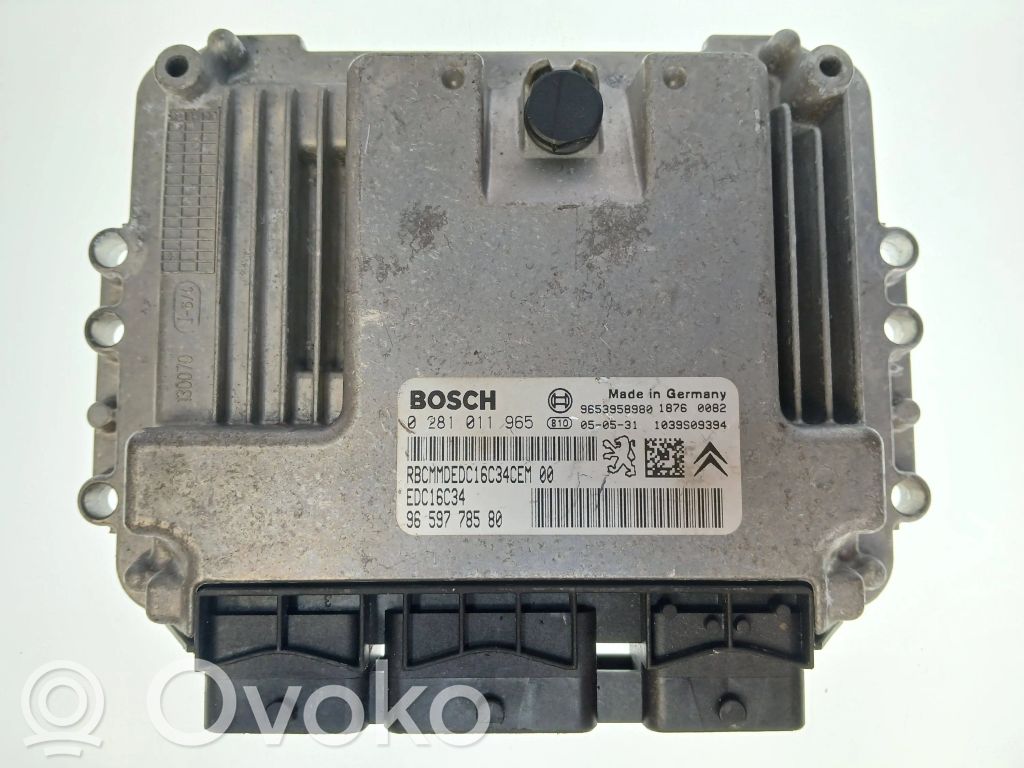 Citroen C3 Engine control unit/module 