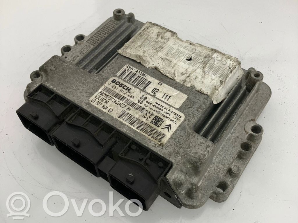 Peugeot 207 Engine control unit/module 