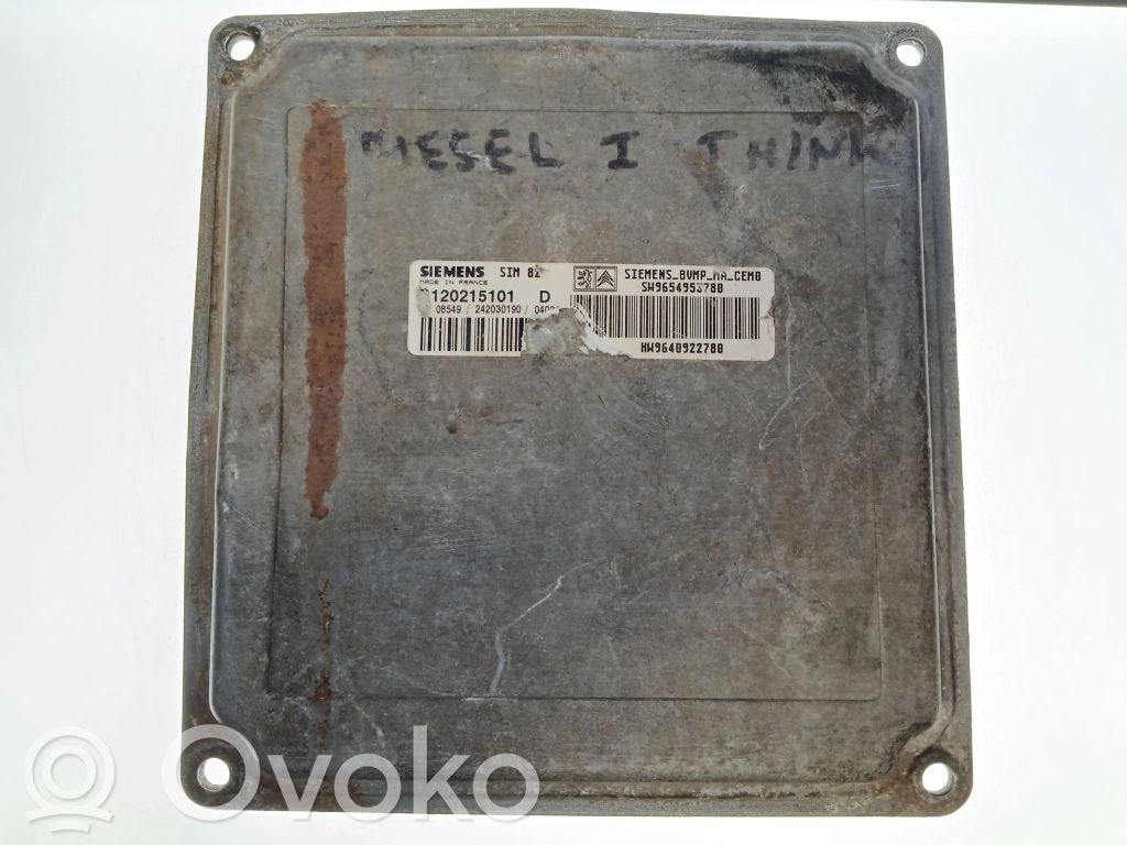 Sterownik / Moduł ECU   9654953780,9648922780,120215101