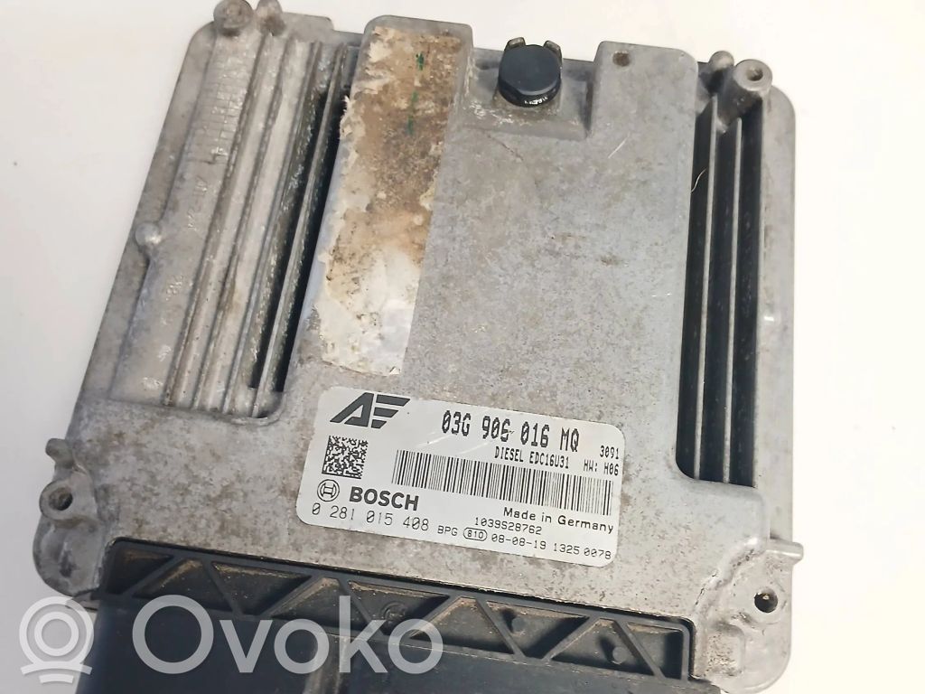 Engine control unit/module   03G906016MQ,1039S28762,0281015408