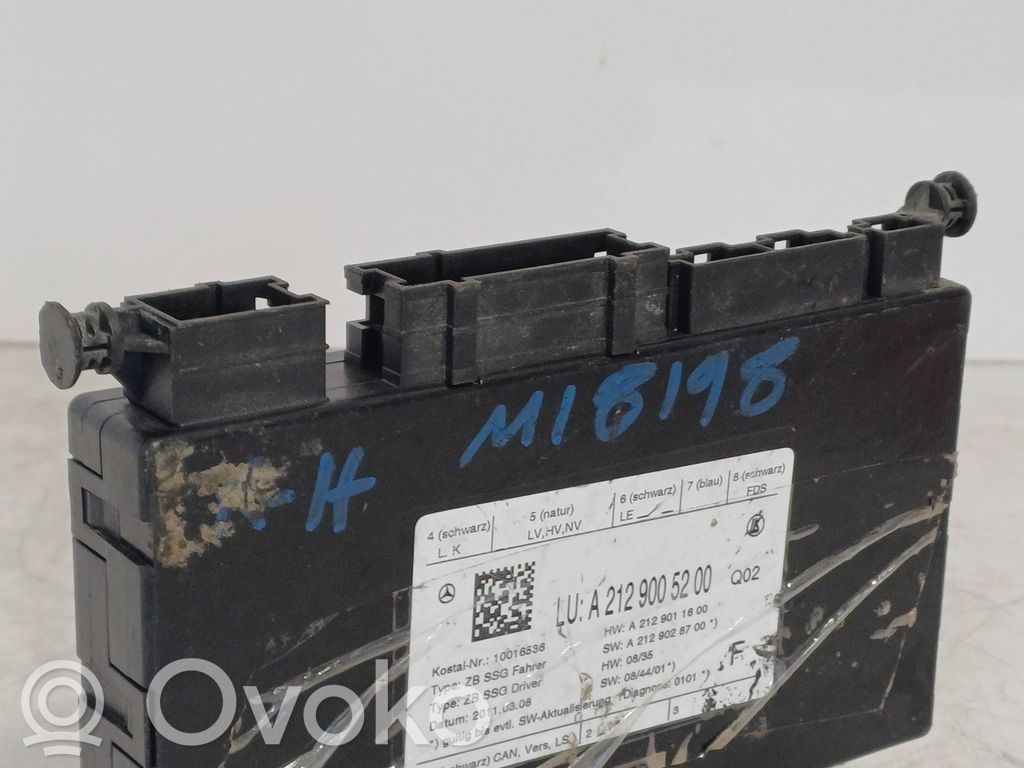 Mercedes-Benz E W212 Module de commande de siège 