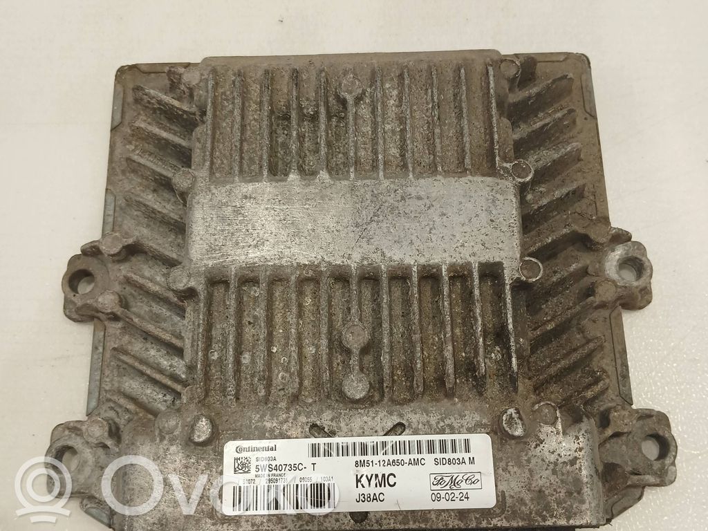 Engine control unit/module   8M5112A650AMC,5WS40735CT,SID803AM