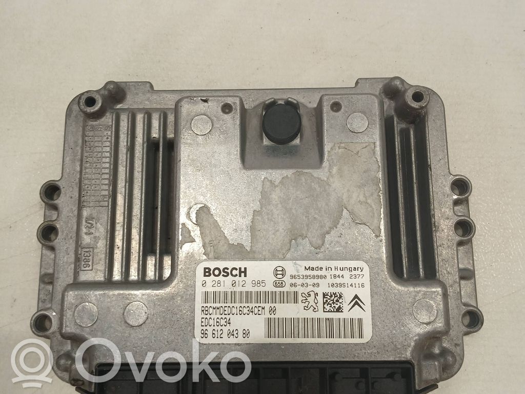 Peugeot 307 Engine control unit/module 
