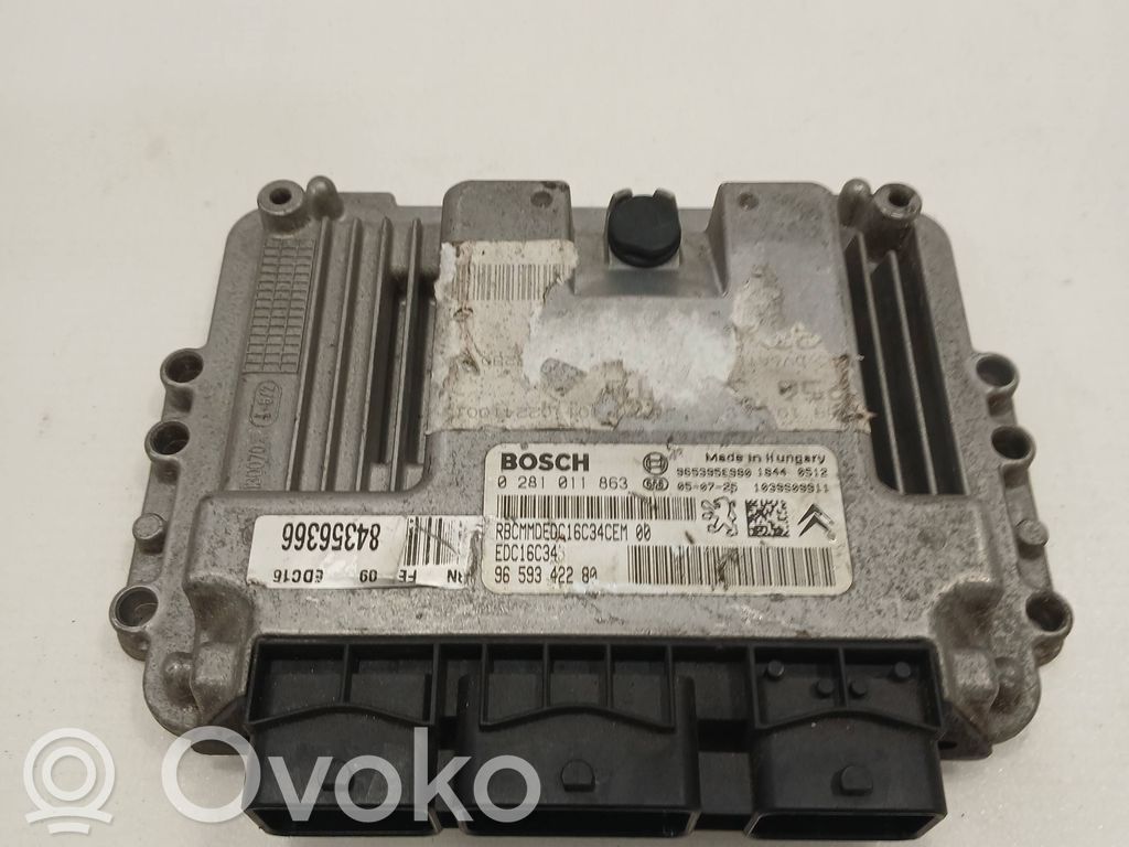 Citroen C4 I Engine control unit/module 