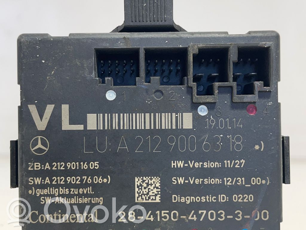 Mercedes-Benz E W212 Sterownik / Moduł drzwi 