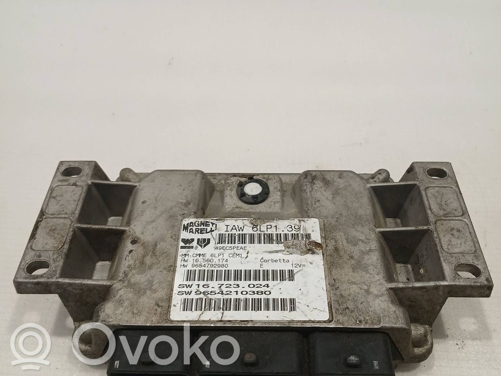 Engine control unit/module   9654210380,IAW6LP139,9654792980